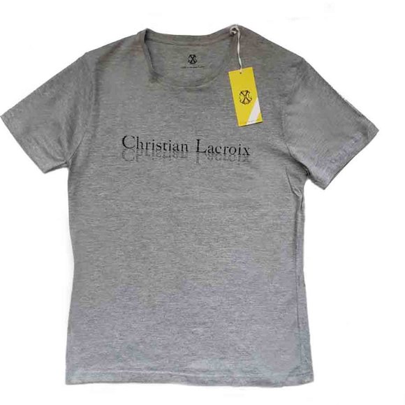 CXL by Christian Lacroix T-Shirt Heather Gray ACTUAL SIZE Men's Slim Medium - Picture 1 of 1